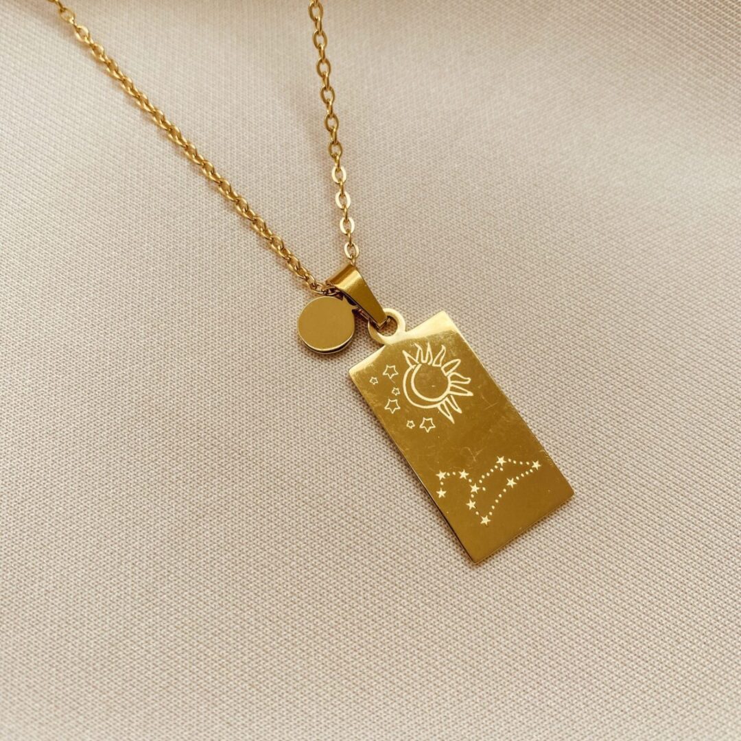 Leo Gold Necklace - Imagen 2