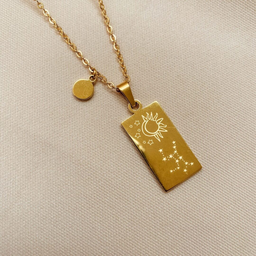 Virgo Gold Necklace - Imagen 2