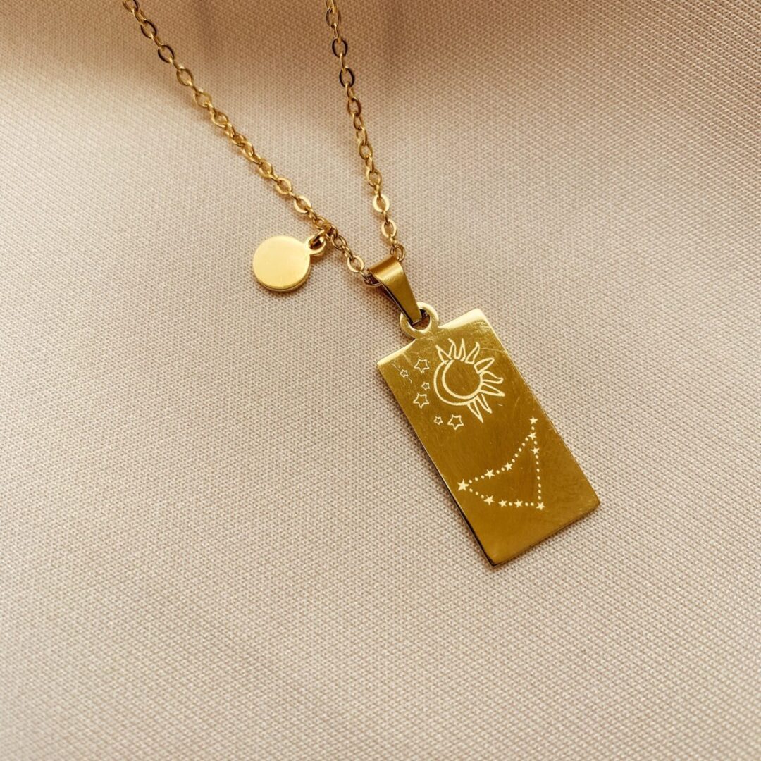 Capricorn Gold Necklace - Imagen 2