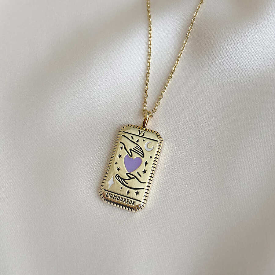 L'Amoureux Tarot Necklace