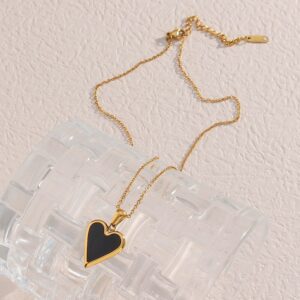 Black Heart Necklace