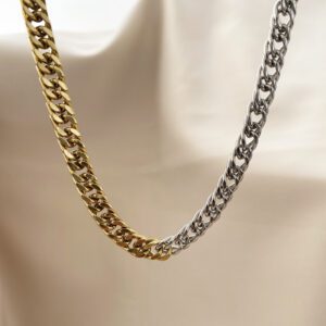 Silver Gold Necklace