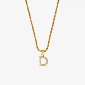 Letter D Pearl Necklace