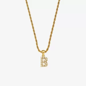 Letter B Pearl Necklace