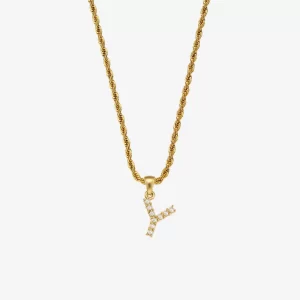 Letter Y Pearl Necklace