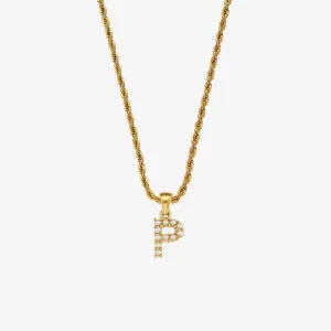 Letter P Pearl Necklace