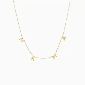 Mama Gold Silver Necklace
