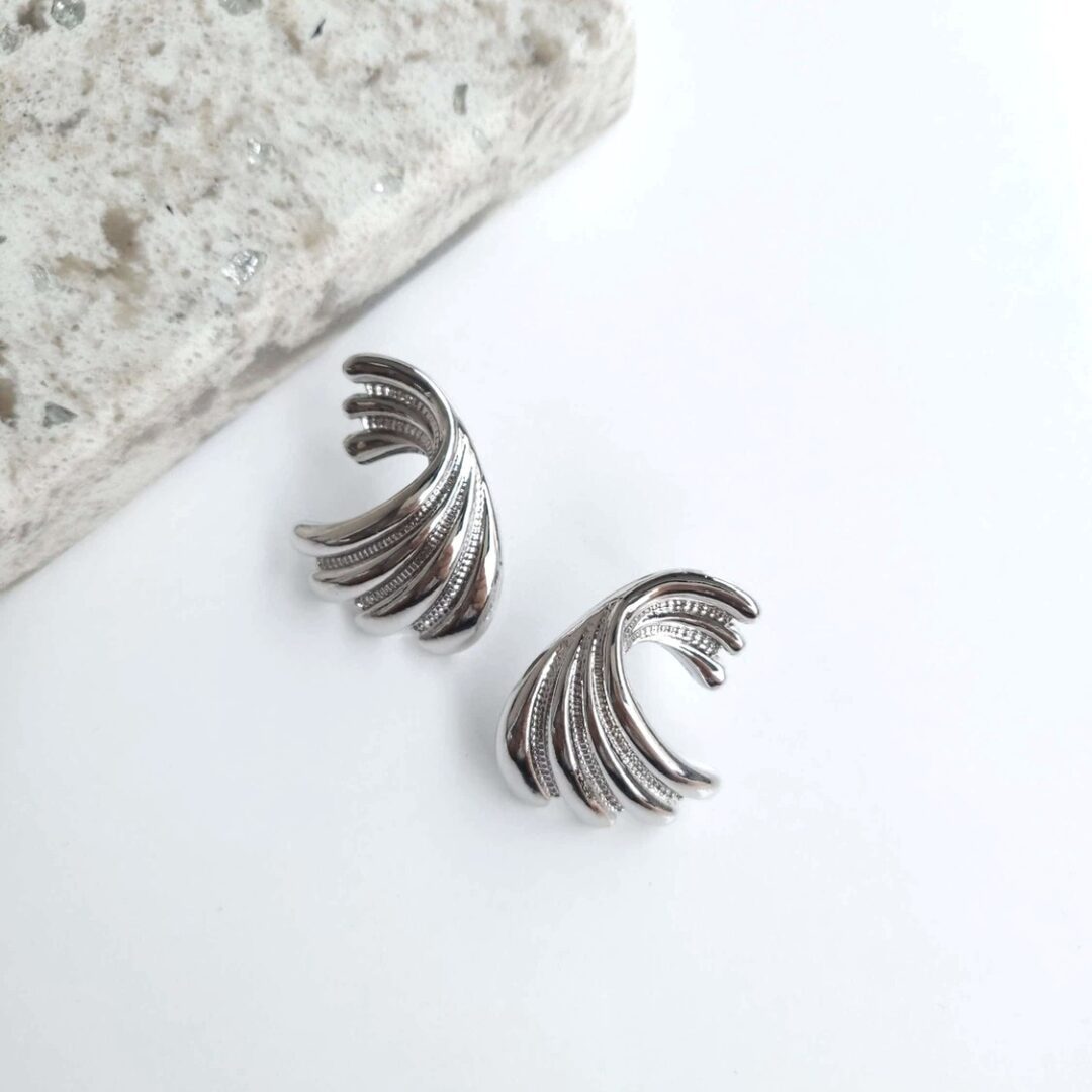Silver Waves Earrings - Imagen 2