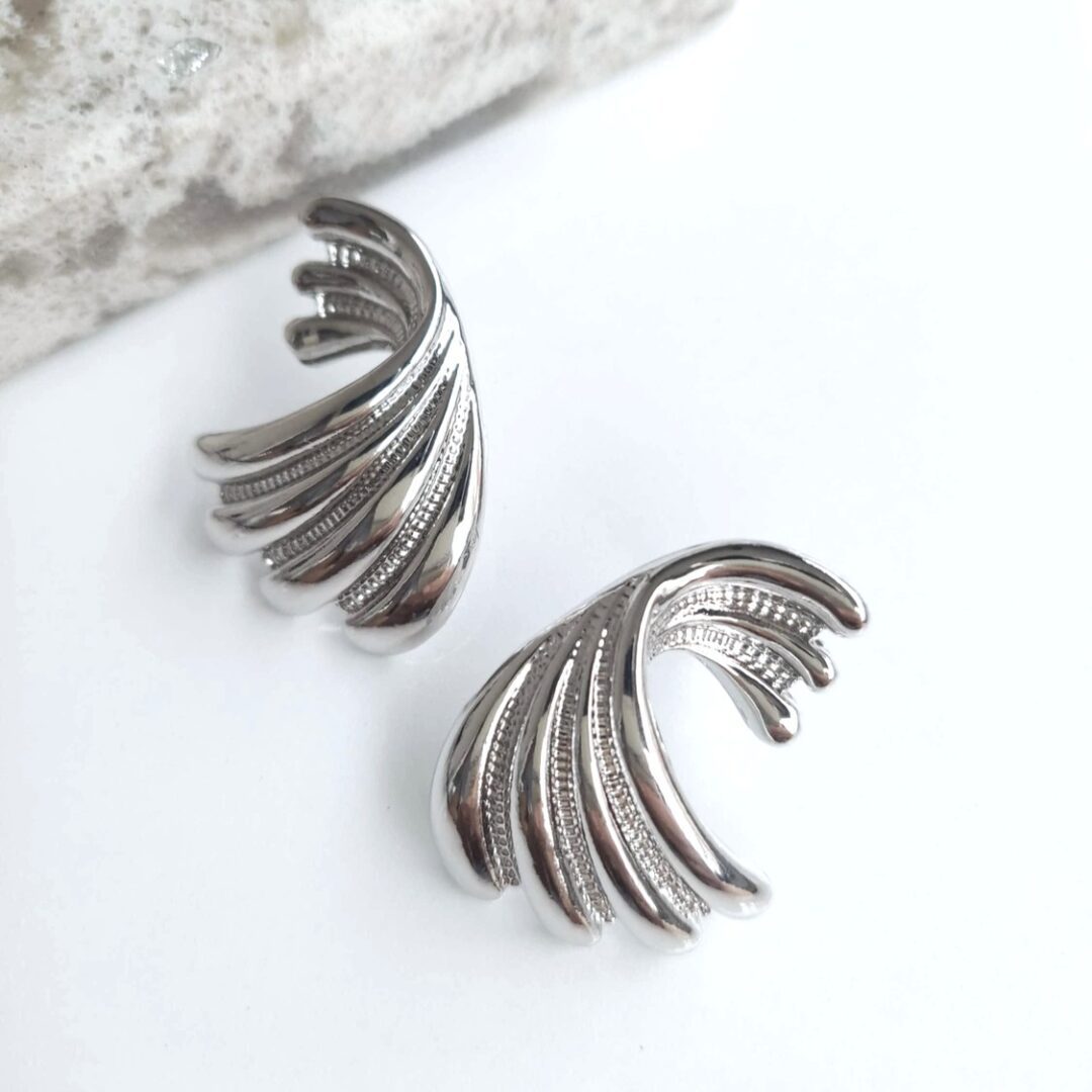 Silver Waves Earrings