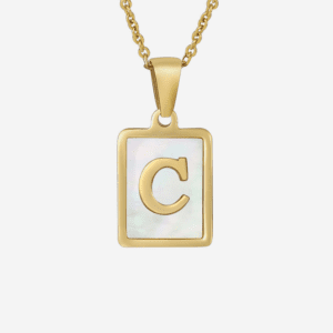 Letter C Nacar Necklace