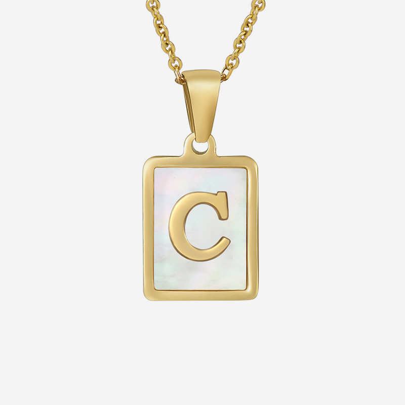 Letter C Nacar Necklace