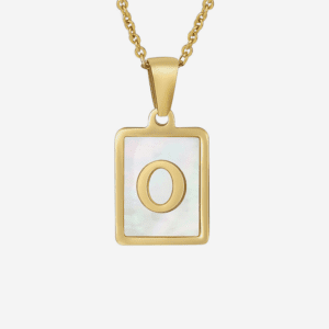 Letter O Nacar Necklace