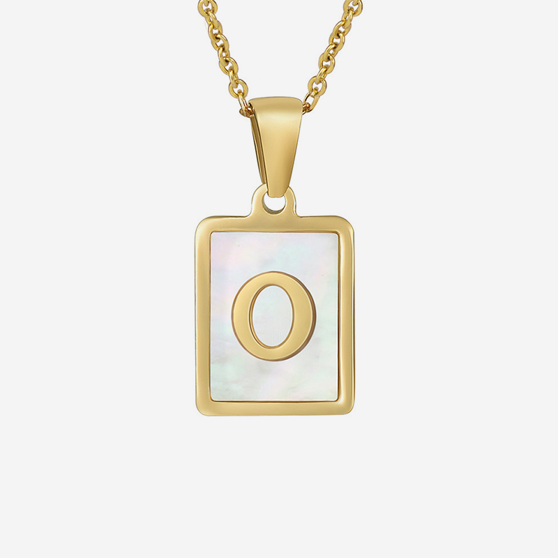 Letter O Nacar Necklace