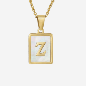 Letter Z Nacar Necklace
